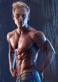 Swedish male model Fredrik Wiland
