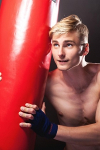 Ukrainian blond male model