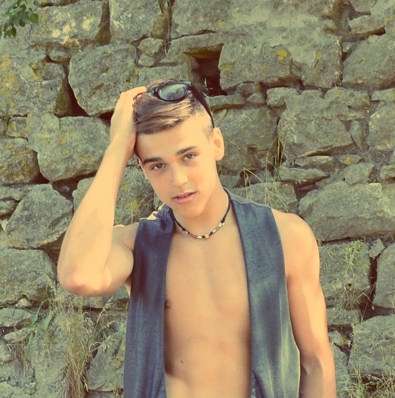 young male model from romania