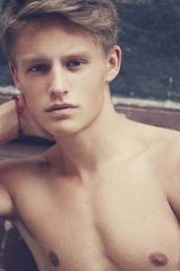 Handsome Swedish male model