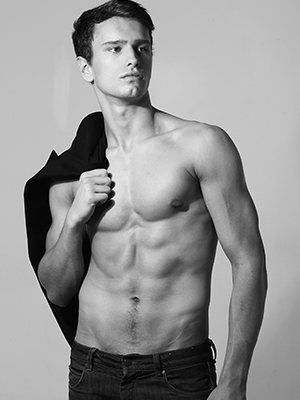 Slovenian muscle fashion model 