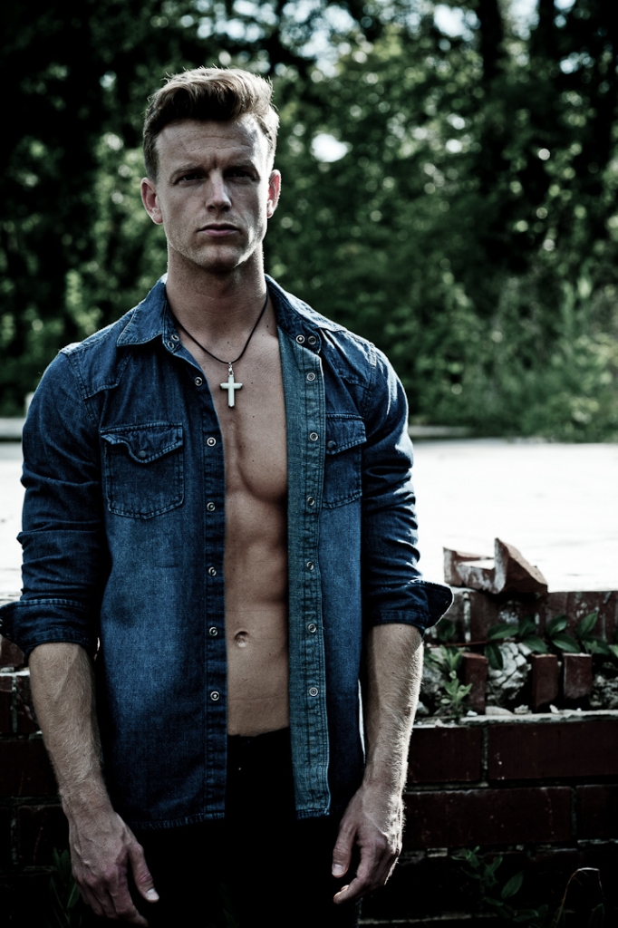 Attractive male fashion model Michael Sibila from USA gallery.