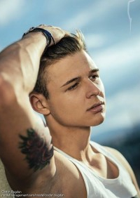 Romanian fashion model Bogdan