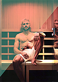 zac efron in sauna instagram